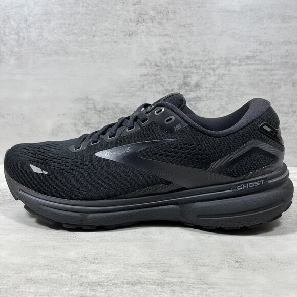 Brooks Ghost 15 Running Shoes - Women's Size 8.5 - Triple Black - Picture 1 of 10